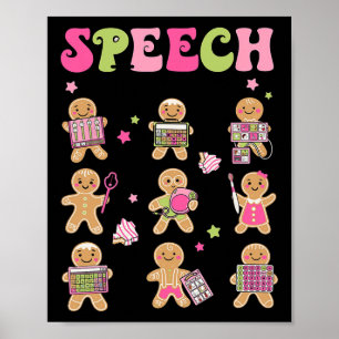 Affiche Discours amusant Thérapie pain d'épices Cookies SL