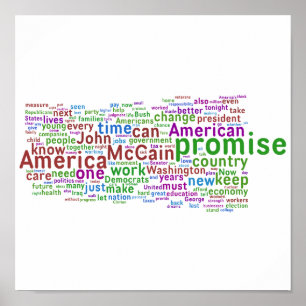 Affiche Discours d'acceptation de Barack Obama