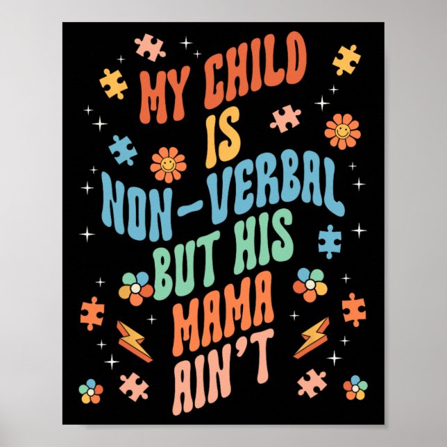 Affiche Discours non verbaux non verbaux autistes non verb (Devant)