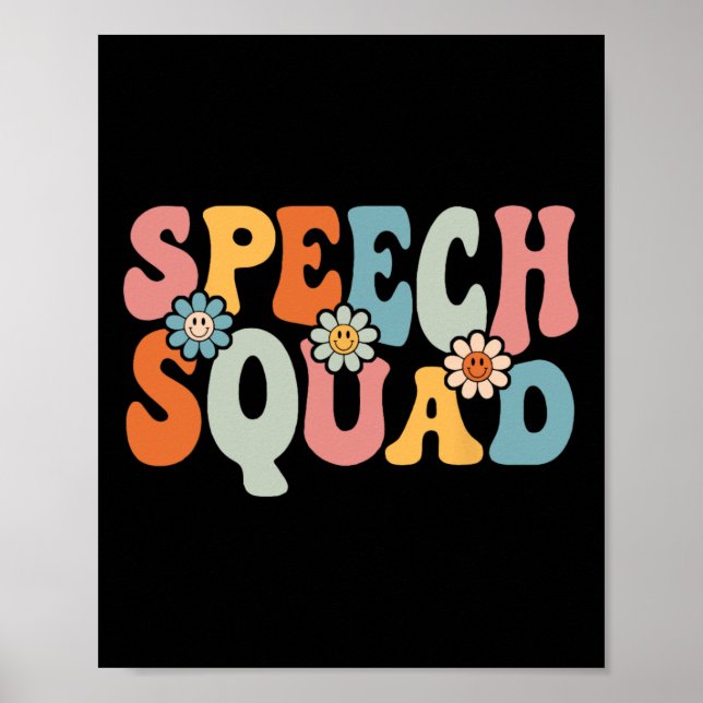 Affiche Discours Squad Fun Byck To School Teachers Student (Devant)