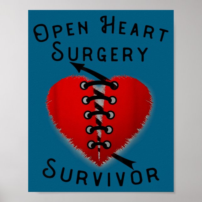 Affiche Disease Awareness Open Heart Surgery Survivor Ed H (Devant)