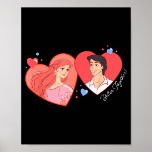 Affiche Disney Princesse Ariel & Eric Saint-Valentin B