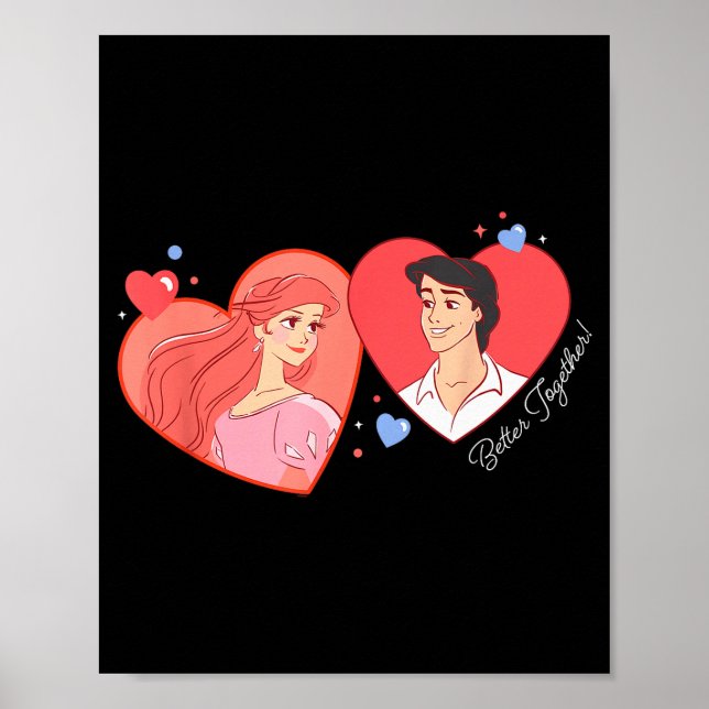 Affiche Disney Princesse Ariel & Eric Saint-Valentin B (Devant)