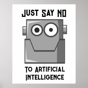 Affiche Disons Non à l'Intelligence Artificielle