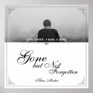 Affiche Disparu mais pas oublié - Classique