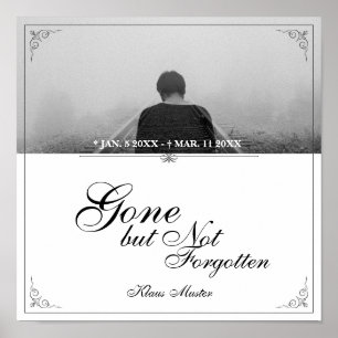 Affiche Disparu mais pas oublié - Classique