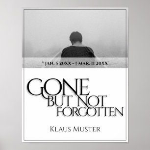 Affiche Disparu mais pas oublié - Lumineux