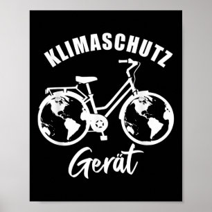 Affiche Dispositif de protection du climat, Cadeau de vélo