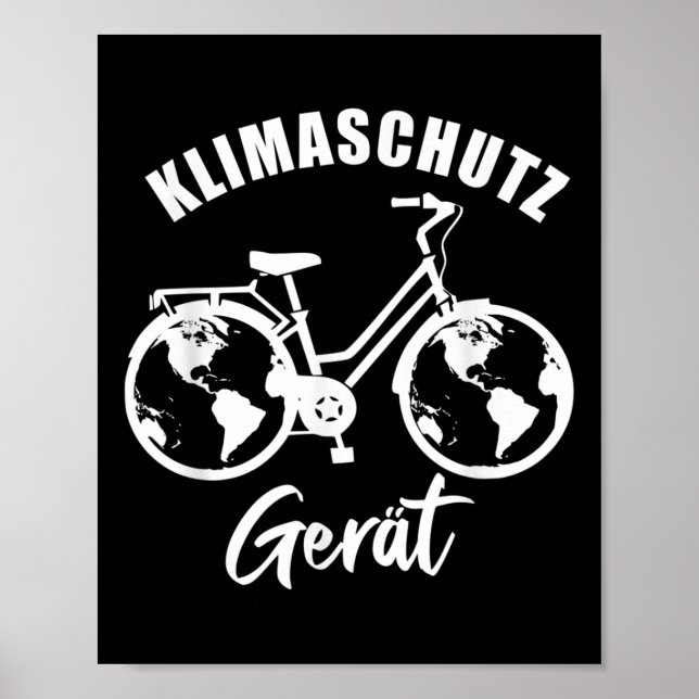 Affiche Dispositif de protection du climat, Cadeau de vélo (Devant)