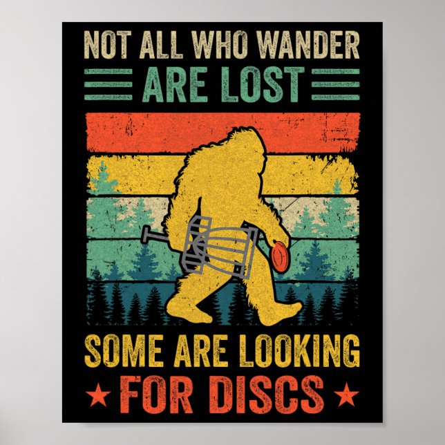 Affiche Disque de golf drôle pour hommes femmes Disque de  (Devant)