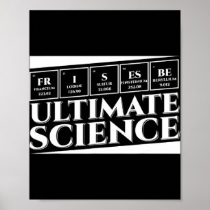 Affiche Disque de golf ultime pour les amateurs de science