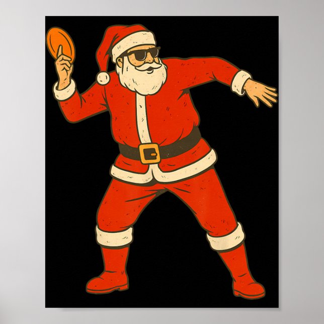 Affiche Disque de Noël Vintage Drôle Santa Xmas  (Devant)