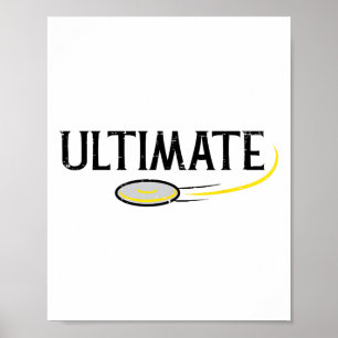 Affiche Disque Golf Ultimate Frisbee Frolf Sport Joueur Ho