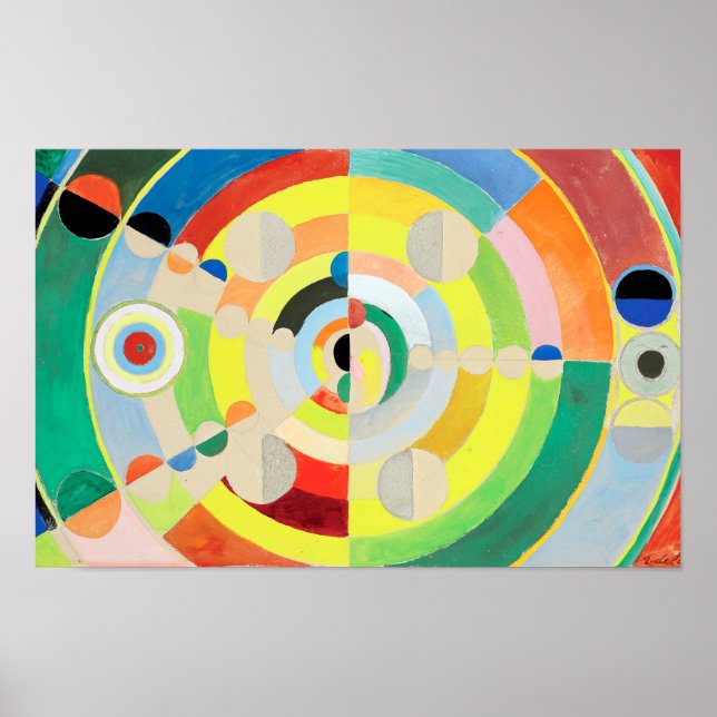 Affiche Disque-Relief | Robert Delaunay | (Devant)