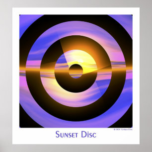 Affiche Disque Sunset