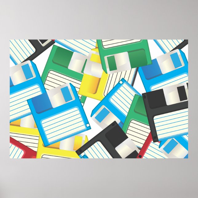 Affiche Disques de disquettes (Devant)