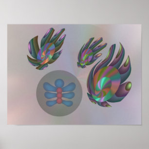 Affiche Disques synthétiques et forme de vie