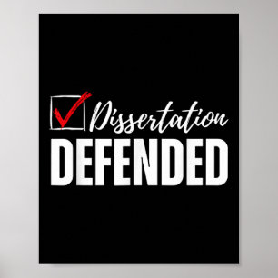 Affiche Dissertation Défendu Doctora Doctora Drôle