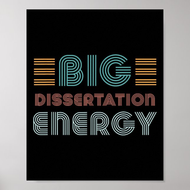 Affiche Dissertation Écriture Thèse Défense Doctorat Docto (Devant)