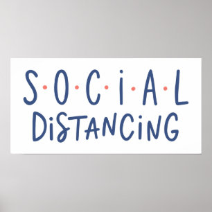 Affiche Distances sociales