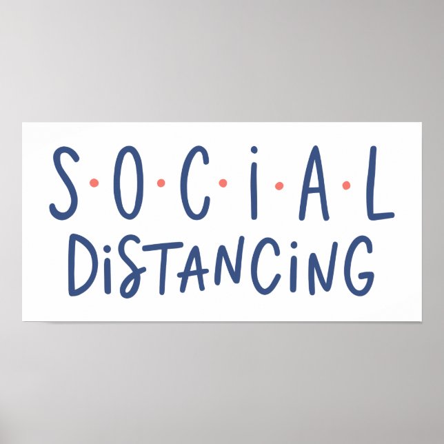Affiche Distances sociales (Devant)