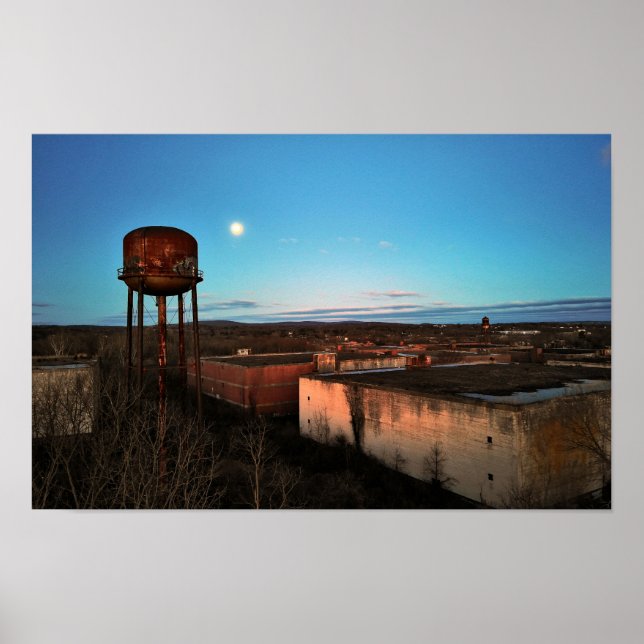 Affiche Distillerie de Whiskey abandonnée Linfield PA (Devant)