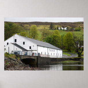 Affiche distillerie de whisky Talisker sur Skye, Écosse