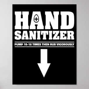 Affiche Distributeur de désinfectant pour les mains 10 15