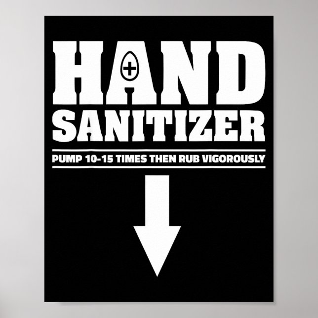 Affiche Distributeur de désinfectant pour les mains 10 15  (Devant)