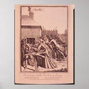 Affiche Distribution de pain au Louvre