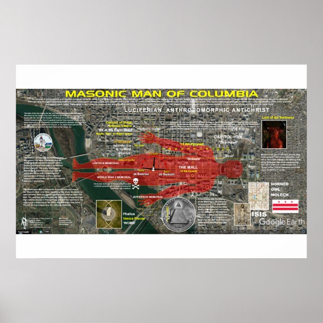 Affiche District de Columbia - Homme maçonnique 1 (Devant)