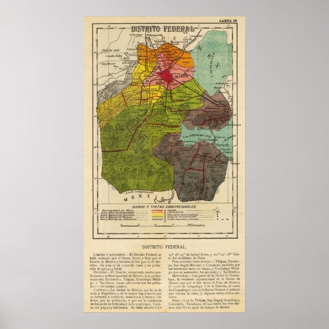 Affiche Distrito Federal, Mexique 2 (Devant)
