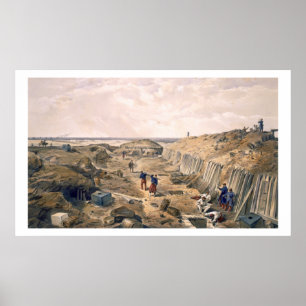Affiche Ditch du Bastion du Mat, assiette de "Le Siège