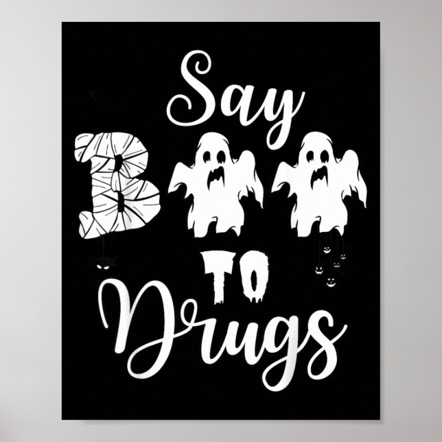 Affiche Dites Bouh aux Drogues, Semaine de Sensibilisation (Devant)