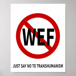 AFFICHE DITES NON AU TRANSHUMANISME