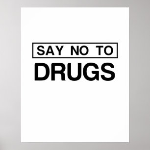 AFFICHE DITES NON AUX DROGUES