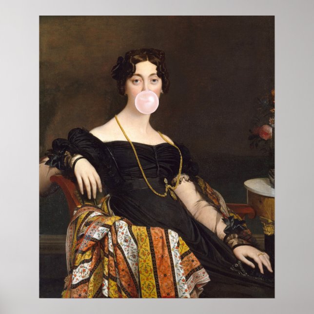 Affiche Diva Bubble Gum Madame Ponselle (Devant)