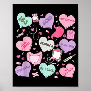 Affiche Divas de la gastroentérologie infirmière Valentine