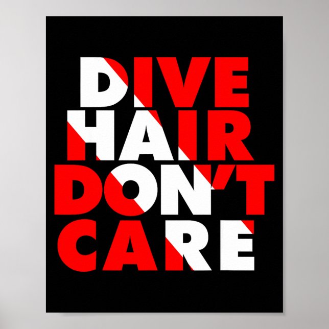 Affiche Dive Hair Don't Care  (Devant)