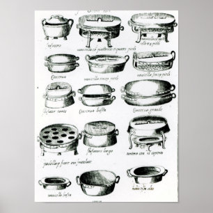 Affiche Divers navires de cuisine, 1570