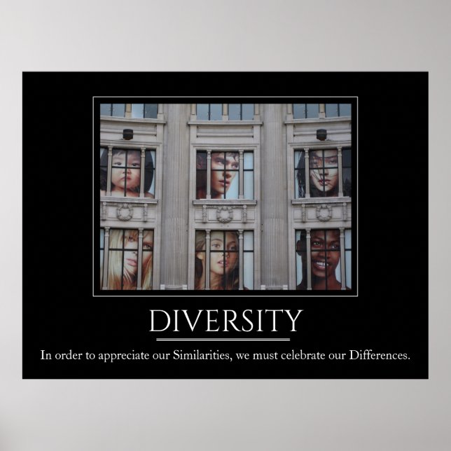Affiche Diversité et inclusion Révision de l'affiche II (Devant)