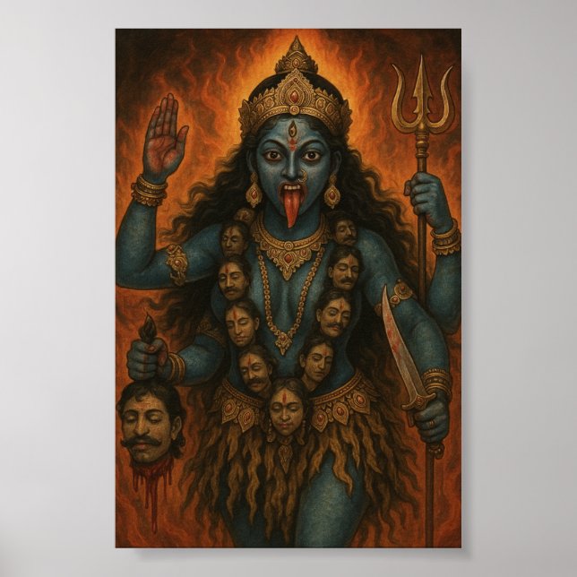 Affiche Divin Féminin Déesse Kali  (Devant)