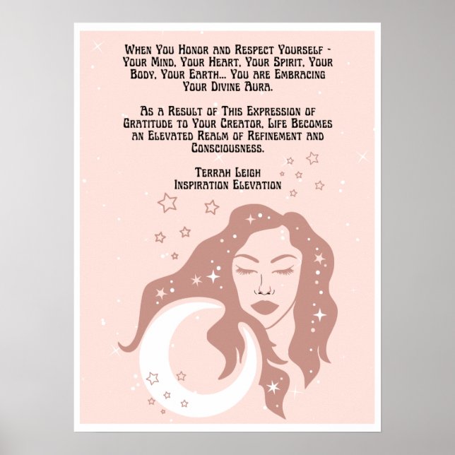 Affiche Divine Aura Par Terrah Leigh Tullie (Devant)