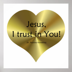 Affiche Divine Mercy - "Jesus I trust in You "