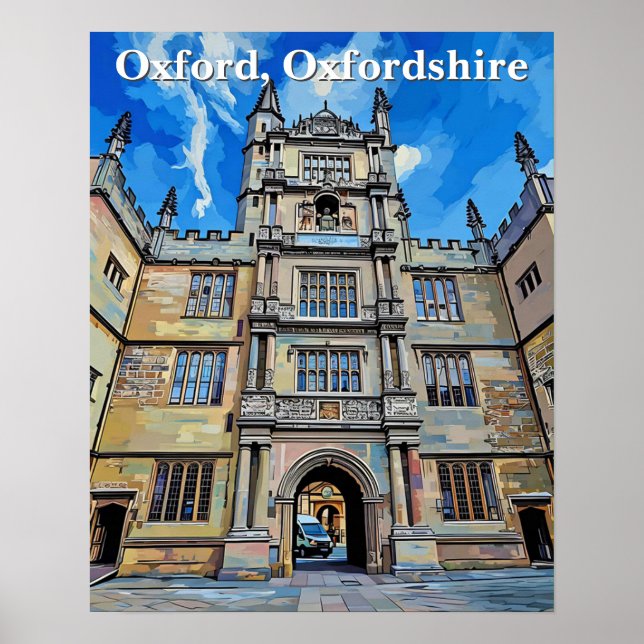 Affiche Divinité en Pierre - Bibliothèque Bodleian, Oxford (Devant)