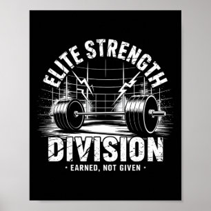 Affiche Division Droite Deadlift Club Gym Poids