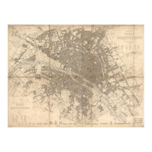 Division Est de Paris Carte (1834)