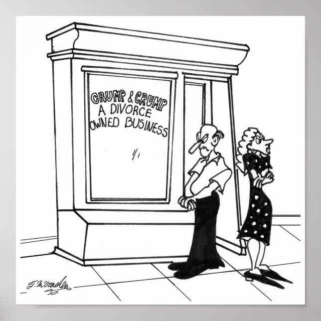 Affiche Divorce Cartoon 2458 (Devant)