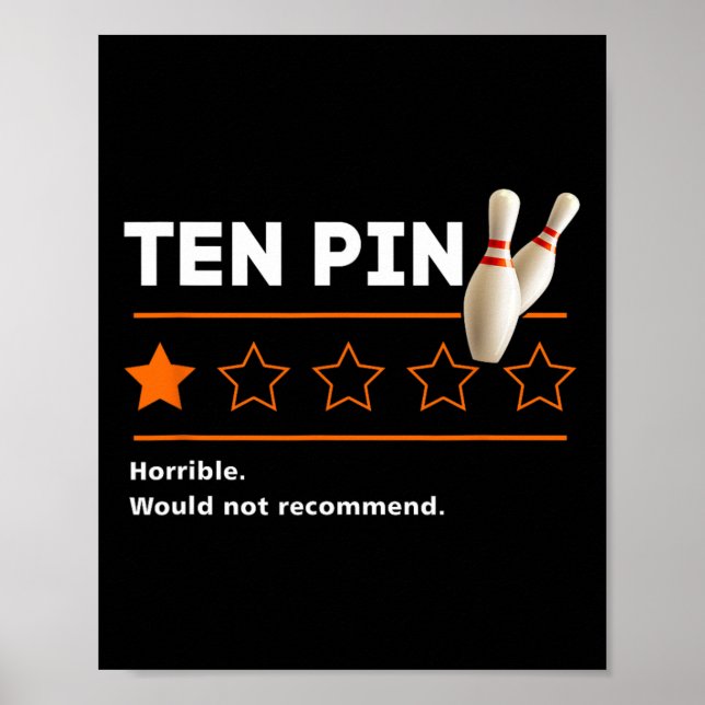 Affiche Dix broches Un StarReview Horrible Ne Recommandera (Devant)