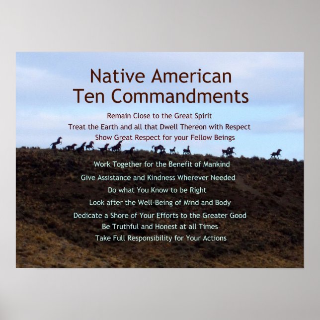 Affiche Dix commandements (Devant)